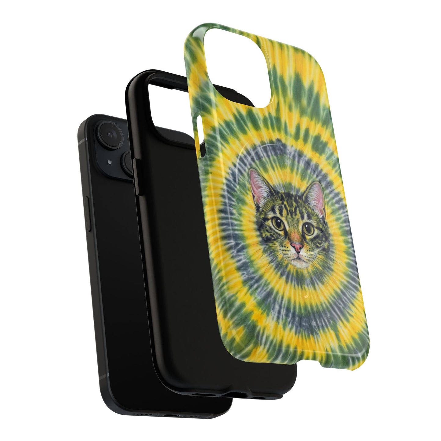 FUNNY CAT SWIRL MAGNETIC PHONE CASE - TLNT1604263