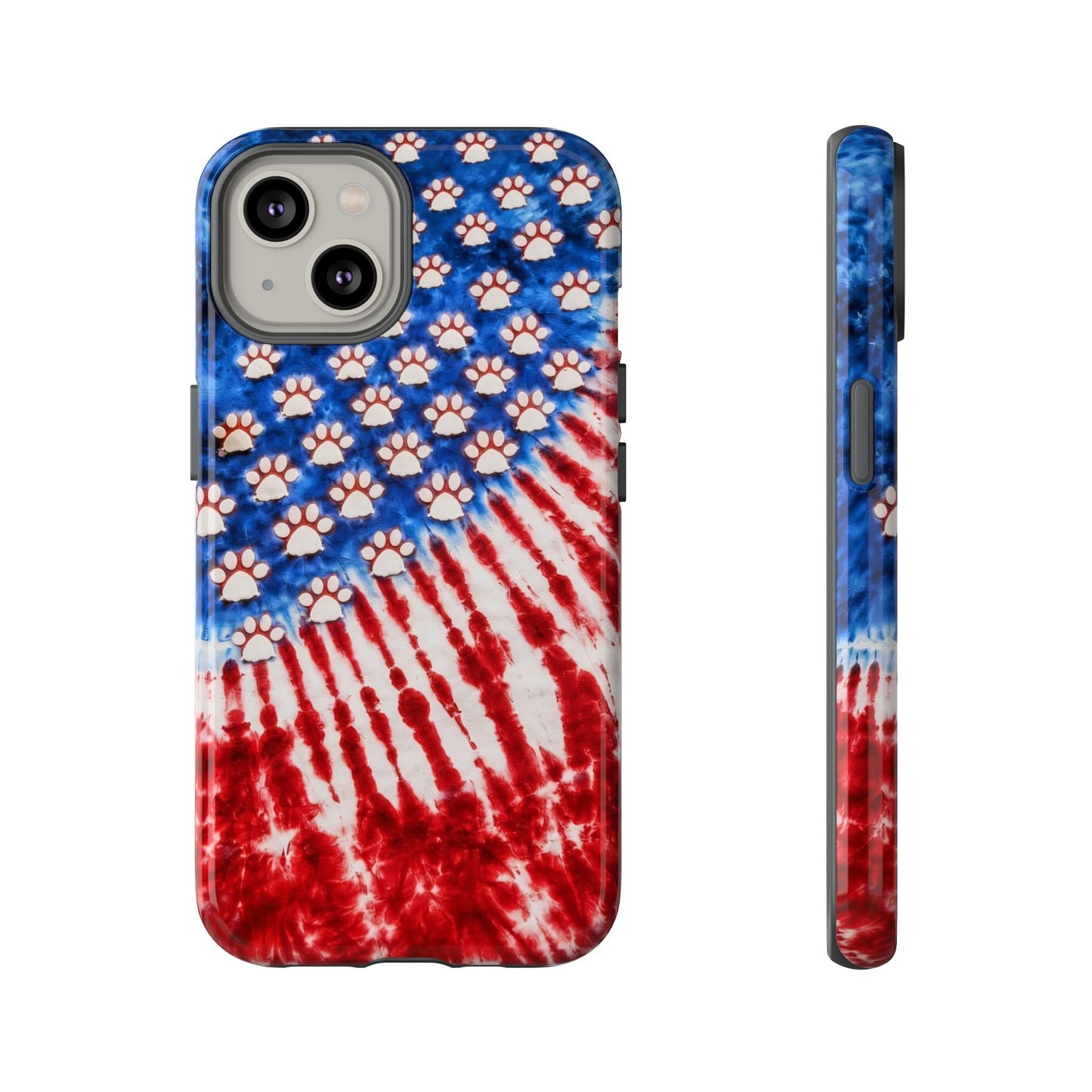 PAW PRINT RED WHITE & BLUE PHONE CASE - TLHG1704262