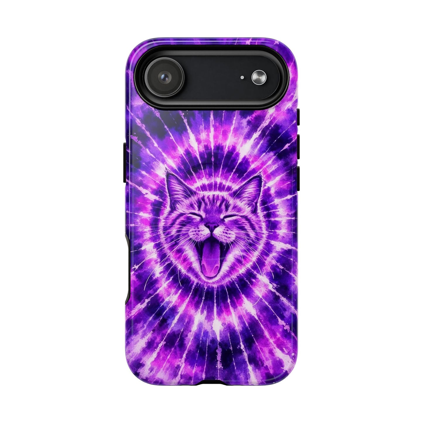 CAT PURPLE SWIRL MAGNETIC PHONE CASE  - TLHN1504263