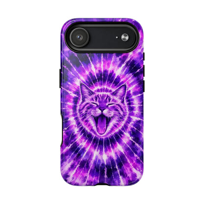 CAT PURPLE SWIRL MAGNETIC PHONE CASE  - TLHN1504263