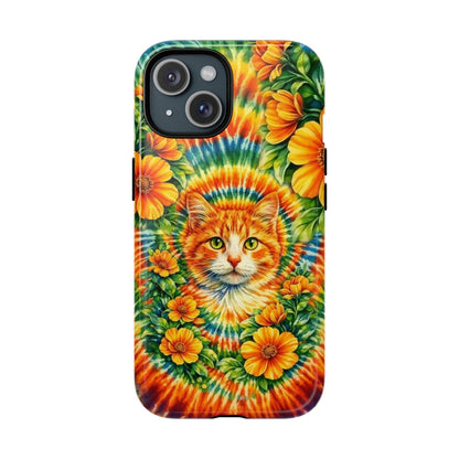 FLORAL CAT SWIRL  MAGNETIC PHONE CASE - TLHG2204264