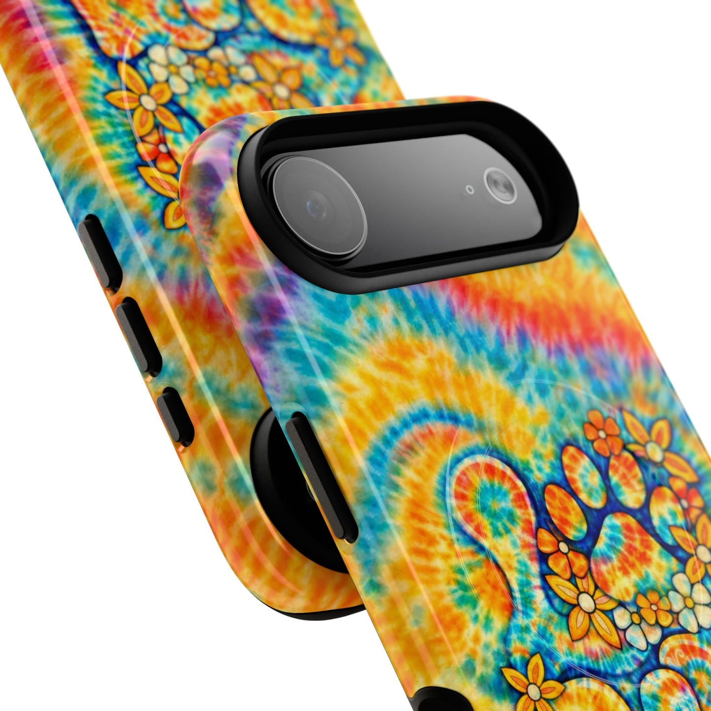 LOVE PAW PRINT SWIRL MAGNETIC PHONE CASE  - TLHN2304264