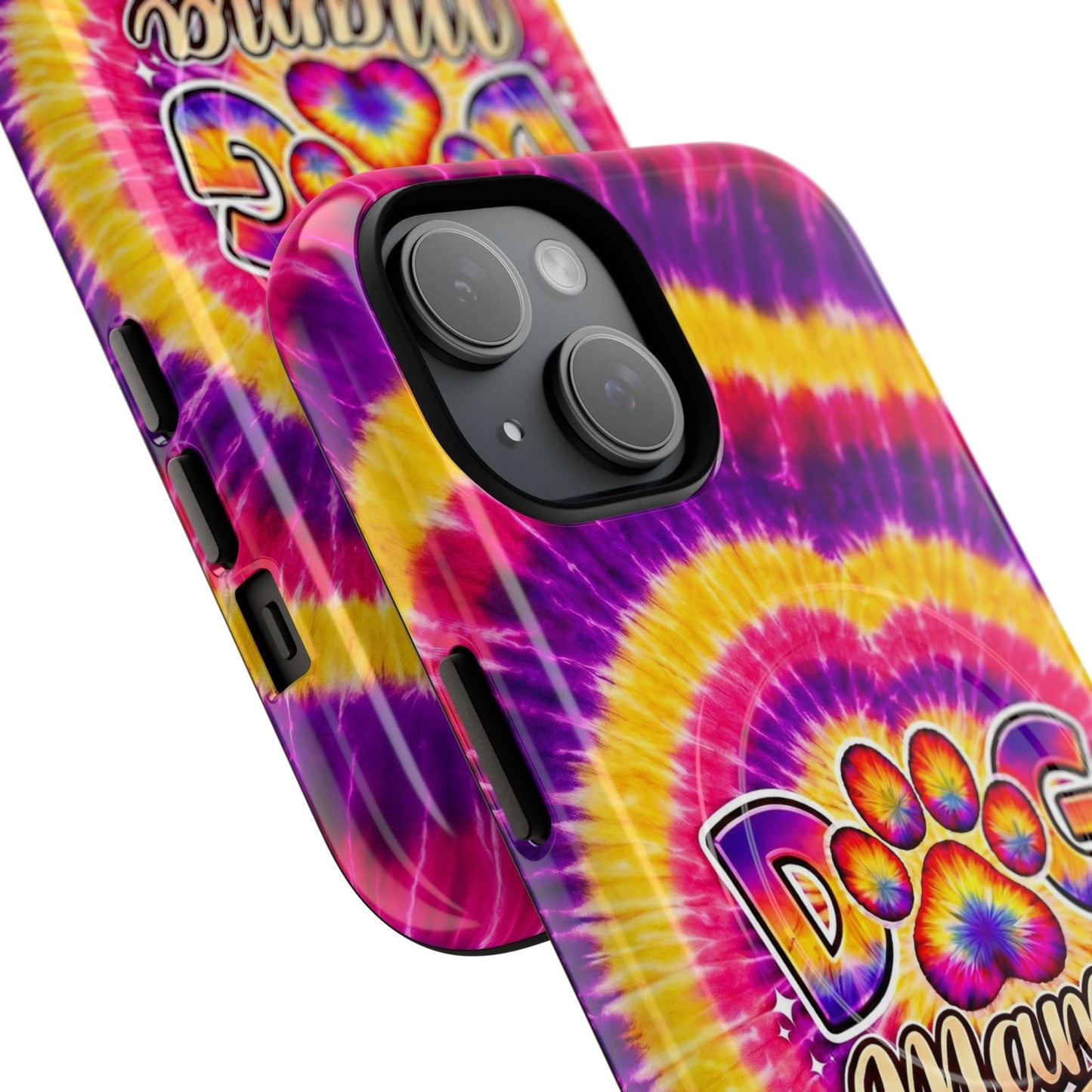 DOG MAMA PAW PRINT SWIRL MAGNETIC PHONE CASE  - TLNT1504261