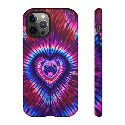 PUG DOG HEART SWIRL PHONE CASE  - TLTW1104264