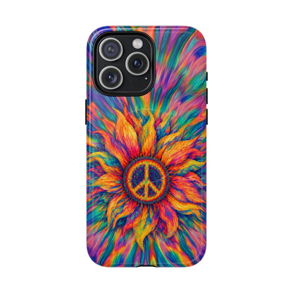 SUNFLOWER PEACE BURST MAGNETIC PHONE CASE - TLTW2906268