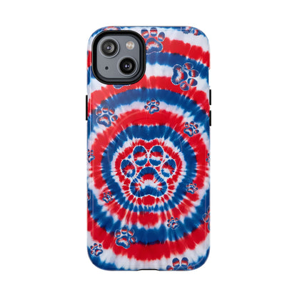 RED WHITE AND BLUE PAW MAGNETIC PHONE CASE - TYQY2004253