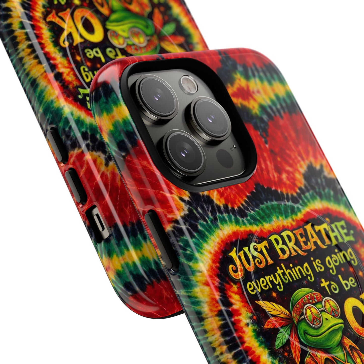JUST BREATHE FROG SWIRL MAGNETIC PHONE CASE - KMTM2304262
