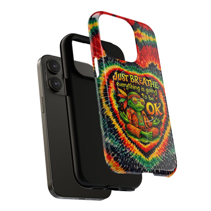 JUST BREATHE FROG SWIRL MAGNETIC PHONE CASE - KMTM2304262