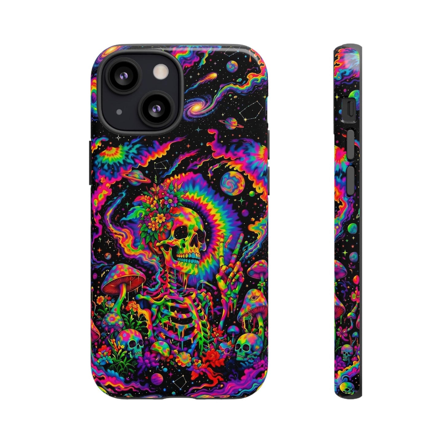 HIPPIE SKULL PSYCHEDELIC PHONE CASE  - TLNO2904262