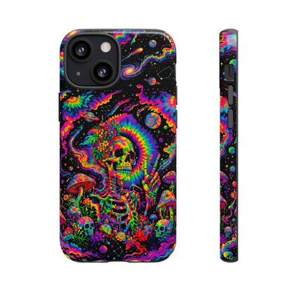HIPPIE SKULL PSYCHEDELIC PHONE CASE  - TLNO2904262