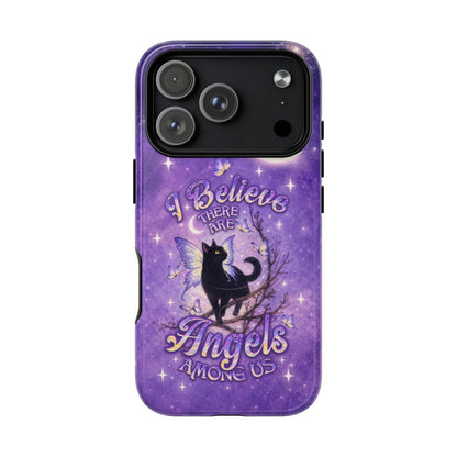 I BELIEVE THERE ARE ANGELS AMONG US BLACK CAT MAGNETIC PHONE CASE  - TLNO2605262
