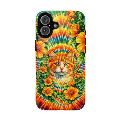 FLORAL CAT SWIRL  MAGNETIC PHONE CASE - TLHG2204264