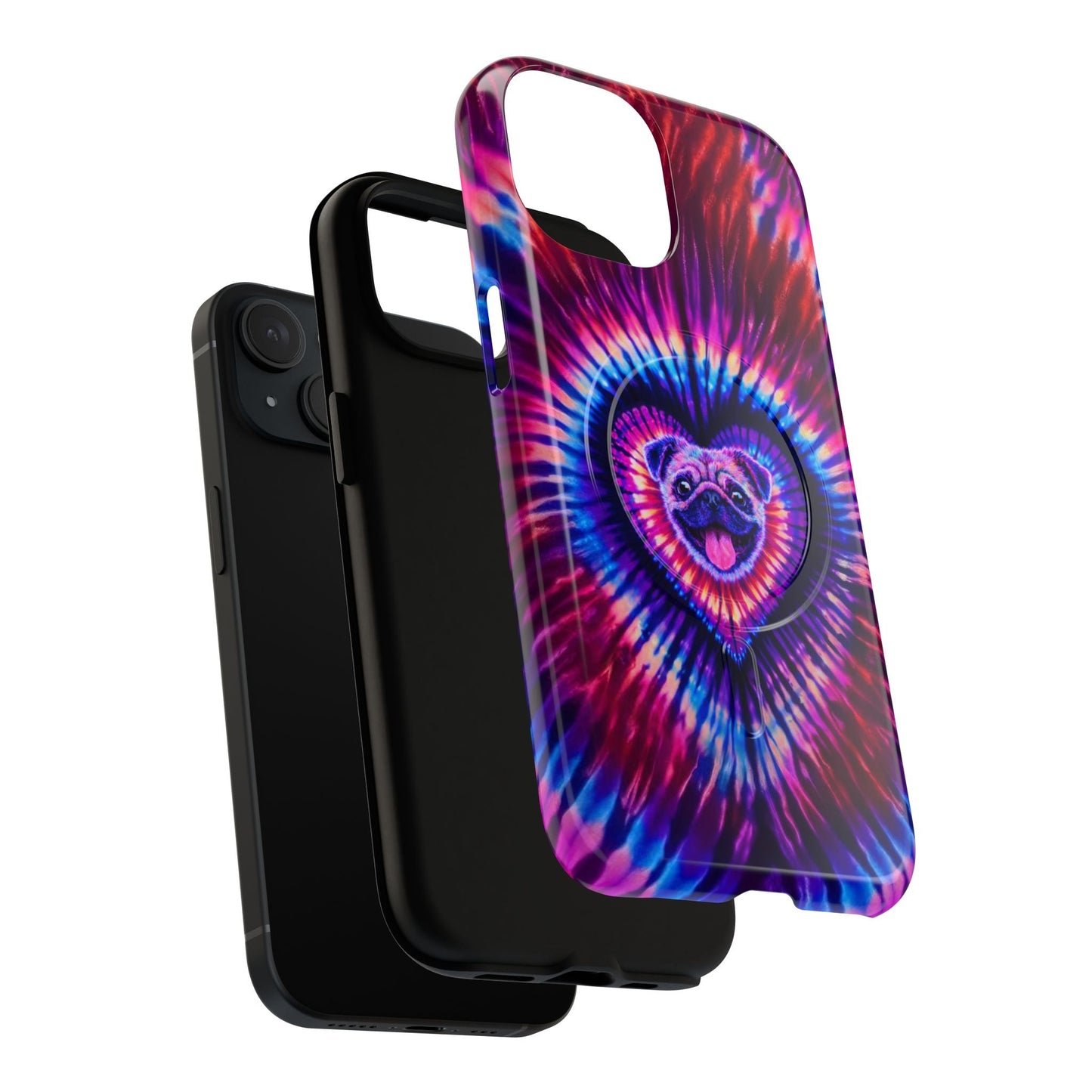 PUG DOG HEART MAGNETIC PHONE CASE - TLTW1104264