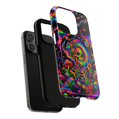 HIPPIE SKULL PSYCHEDELIC MAGNETIC PHONE CASE  - TLNO2904262