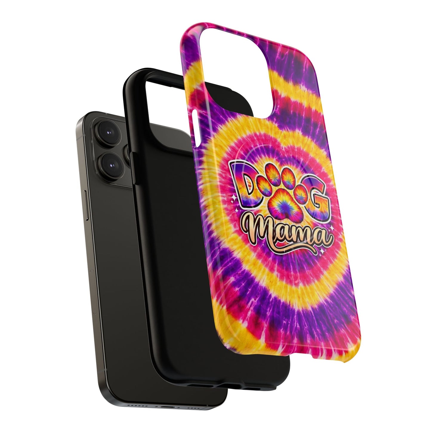 DOG MAMA PAW PRINT SWIRL MAGNETIC PHONE CASE  - TLNT1504261