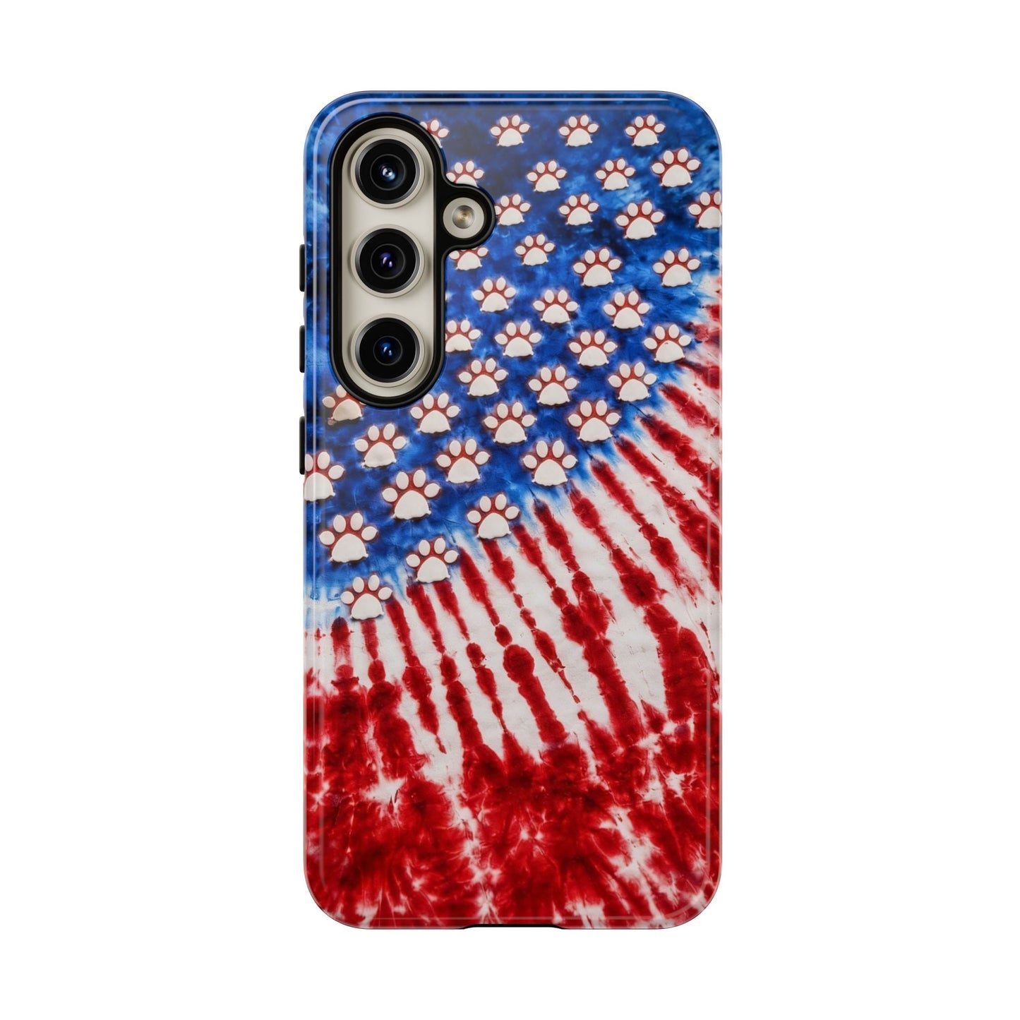 PAW PRINT RED WHITE & BLUE PHONE CASE - TLHG1704262