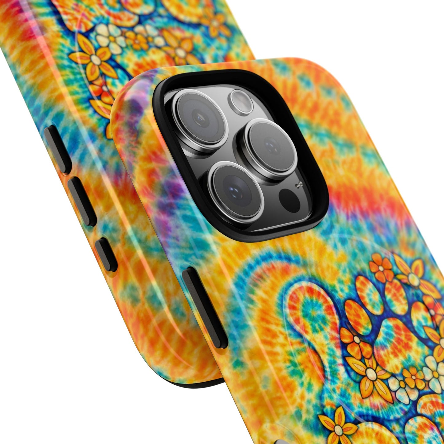 LOVE PAW PRINT SWIRL MAGNETIC PHONE CASE  - TLHN2304264