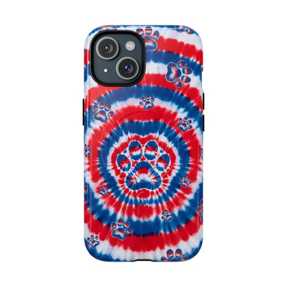 RED WHITE AND BLUE PAW MAGNETIC PHONE CASE - TYQY2004253