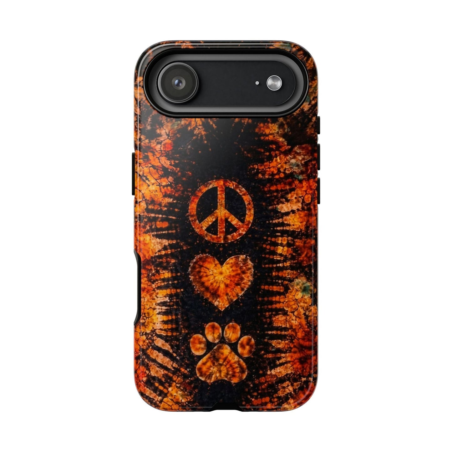 PEACE LOVE PAW PRINT VINTAGE  PHONE CASE  - TLHN2204264