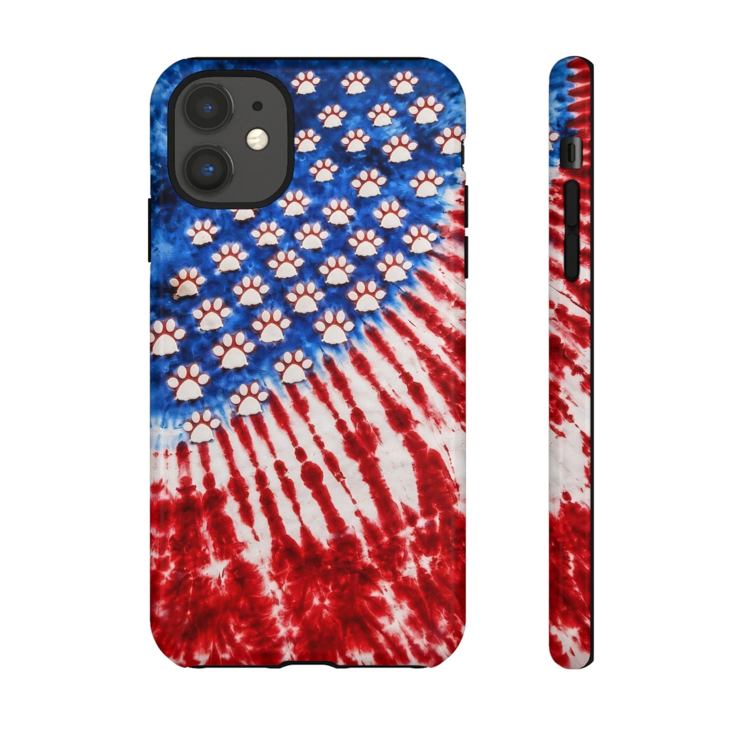 PAW PRINT RED WHITE & BLUE PHONE CASE - TLHG1704262