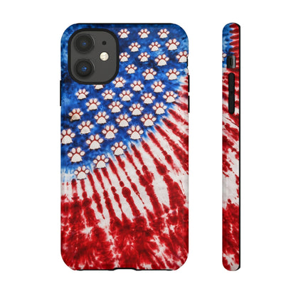 PAW PRINT RED WHITE & BLUE PHONE CASE - TLHG1704262