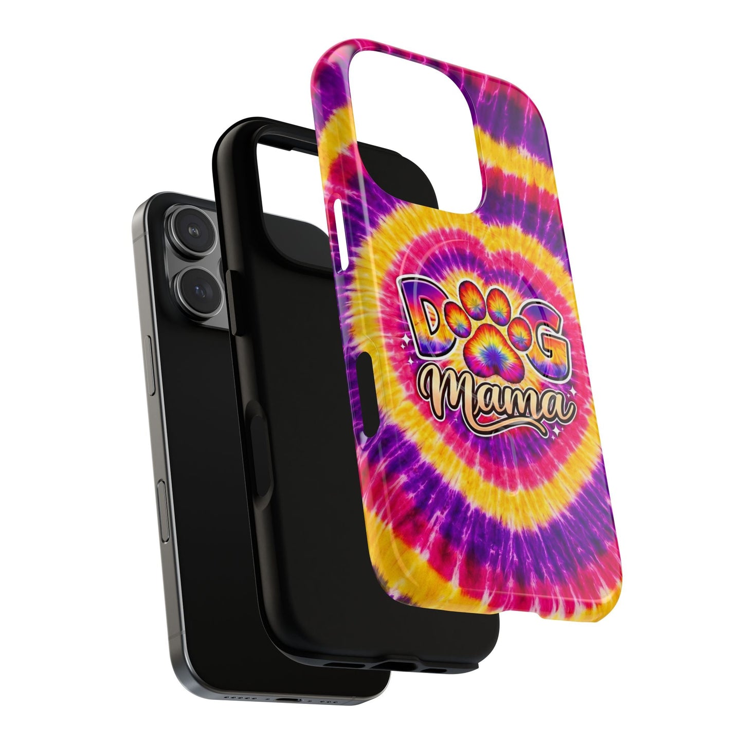 DOG MAMA PAW PRINT SWIRL MAGNETIC PHONE CASE  - TLNT1504261