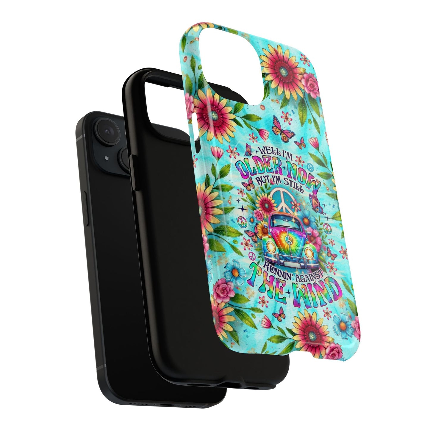 RUNNING AGAINST THE WIND CAR TIE DYE MAGNETIC PHONE CASE - TLNO1804254