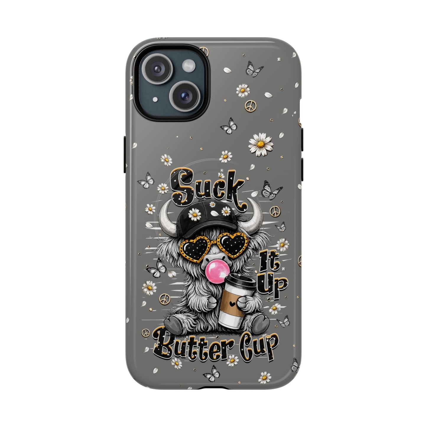 SUCK IT UP BUTTERCUP COW MAGNETIC PHONE CASE  - TLHN0806263