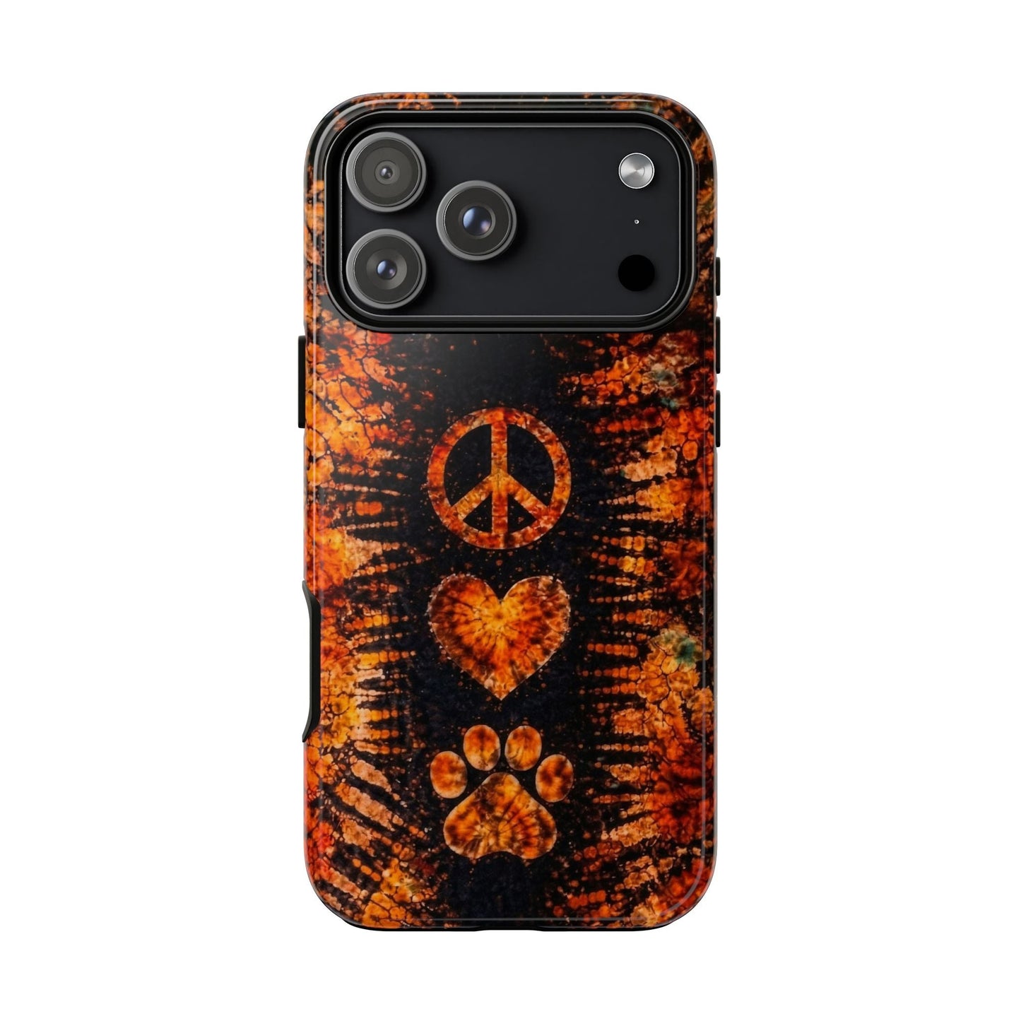 PEACE LOVE PAW PRINT VINTAGE  PHONE CASE  - TLHN2204264