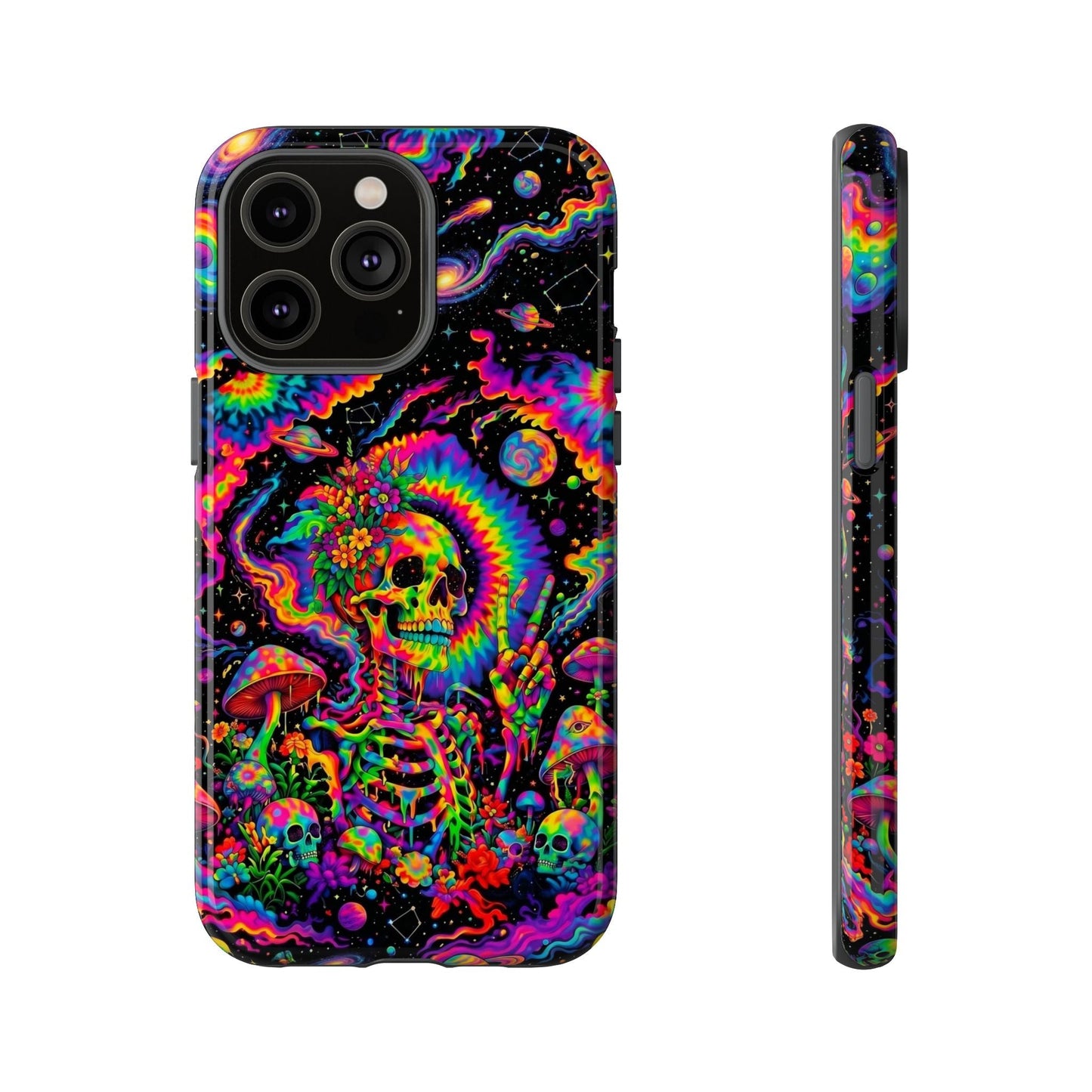 HIPPIE SKULL PSYCHEDELIC PHONE CASE  - TLNO2904262