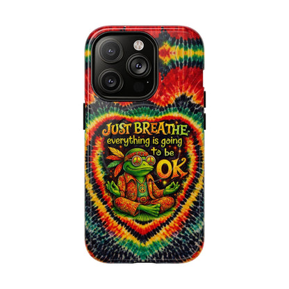 JUST BREATHE FROG SWIRL MAGNETIC PHONE CASE - KMTM2304262