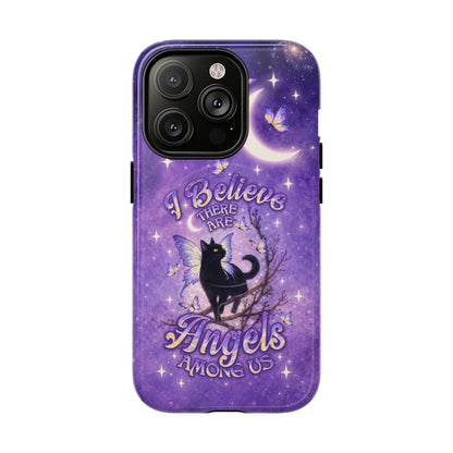 I BELIEVE THERE ARE ANGELS AMONG US BLACK CAT MAGNETIC PHONE CASE  - TLNO2605262