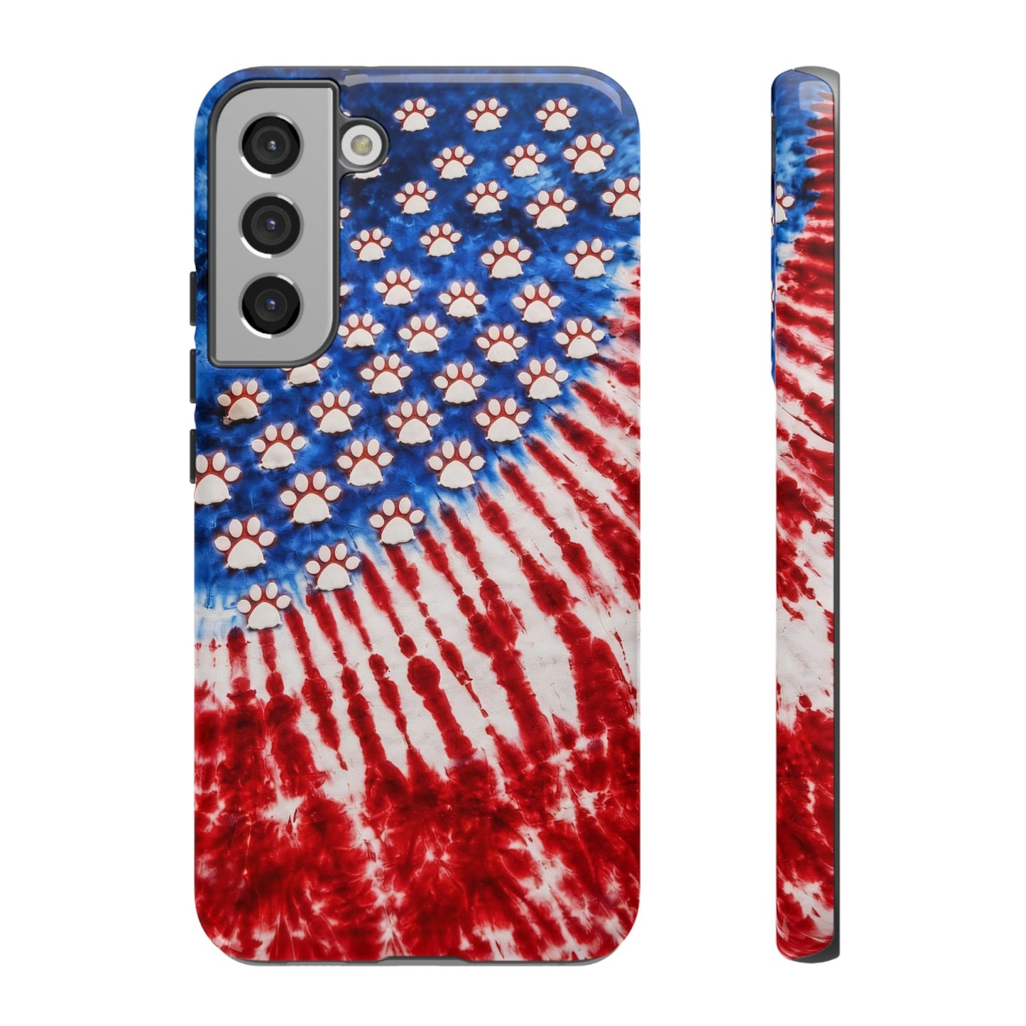 PAW PRINT RED WHITE & BLUE PHONE CASE - TLHG1704262