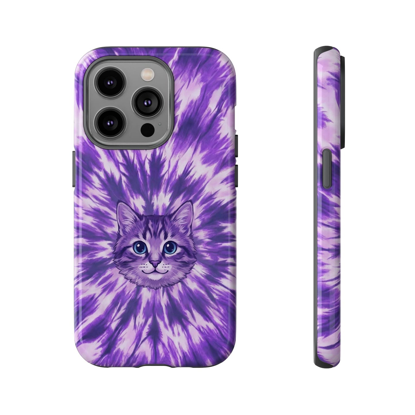 PURPLE AURA CAT PHONE CASE - TYPQ1304269