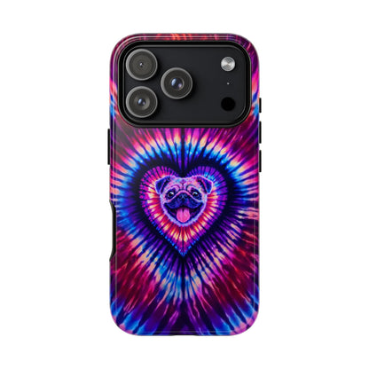 PUG DOG HEART SWIRL PHONE CASE  - TLTW1104264