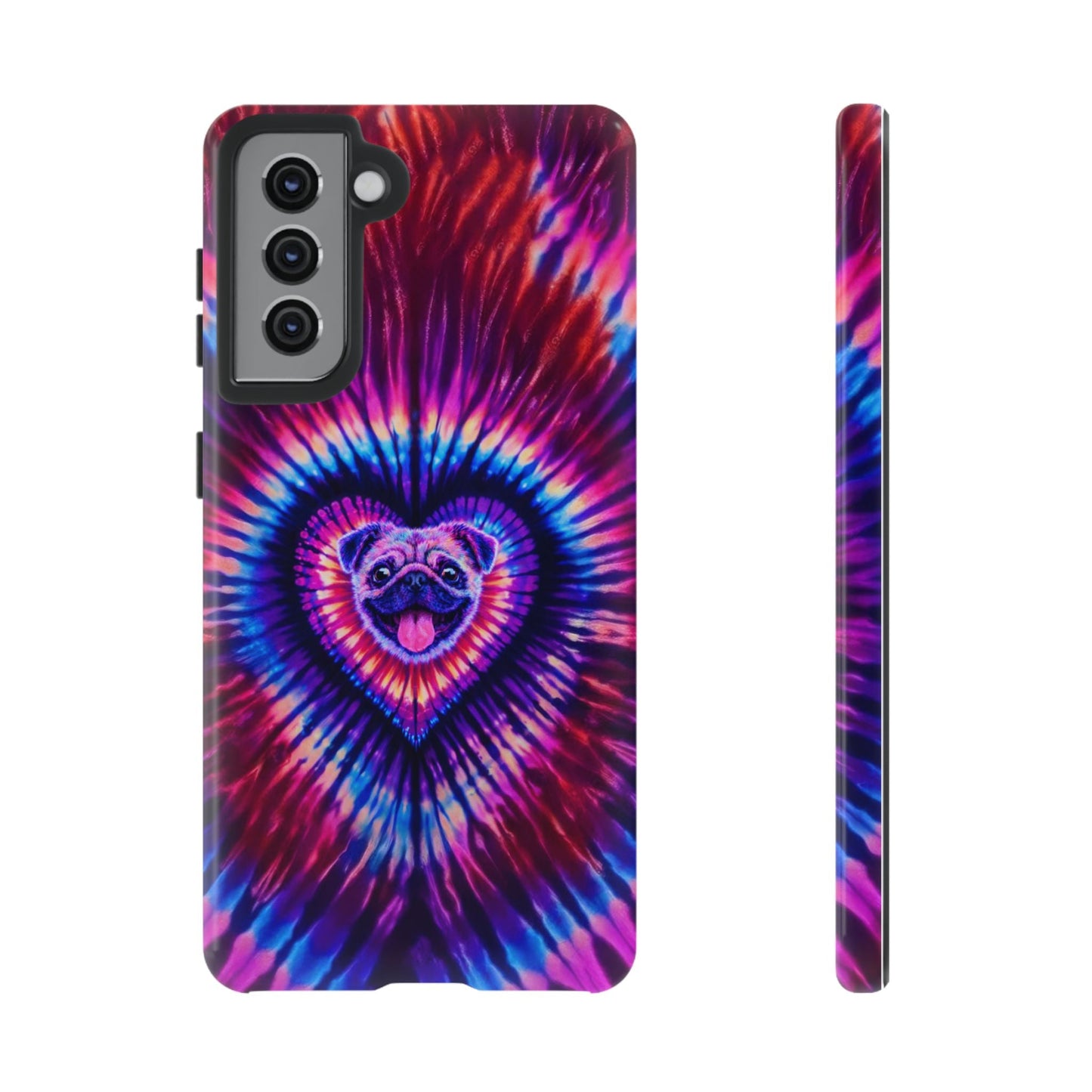 PUG DOG HEART SWIRL PHONE CASE  - TLTW1104264