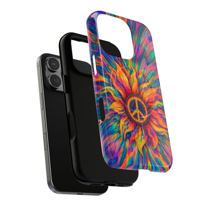 SUNFLOWER PEACE BURST MAGNETIC PHONE CASE - TLTW2906268