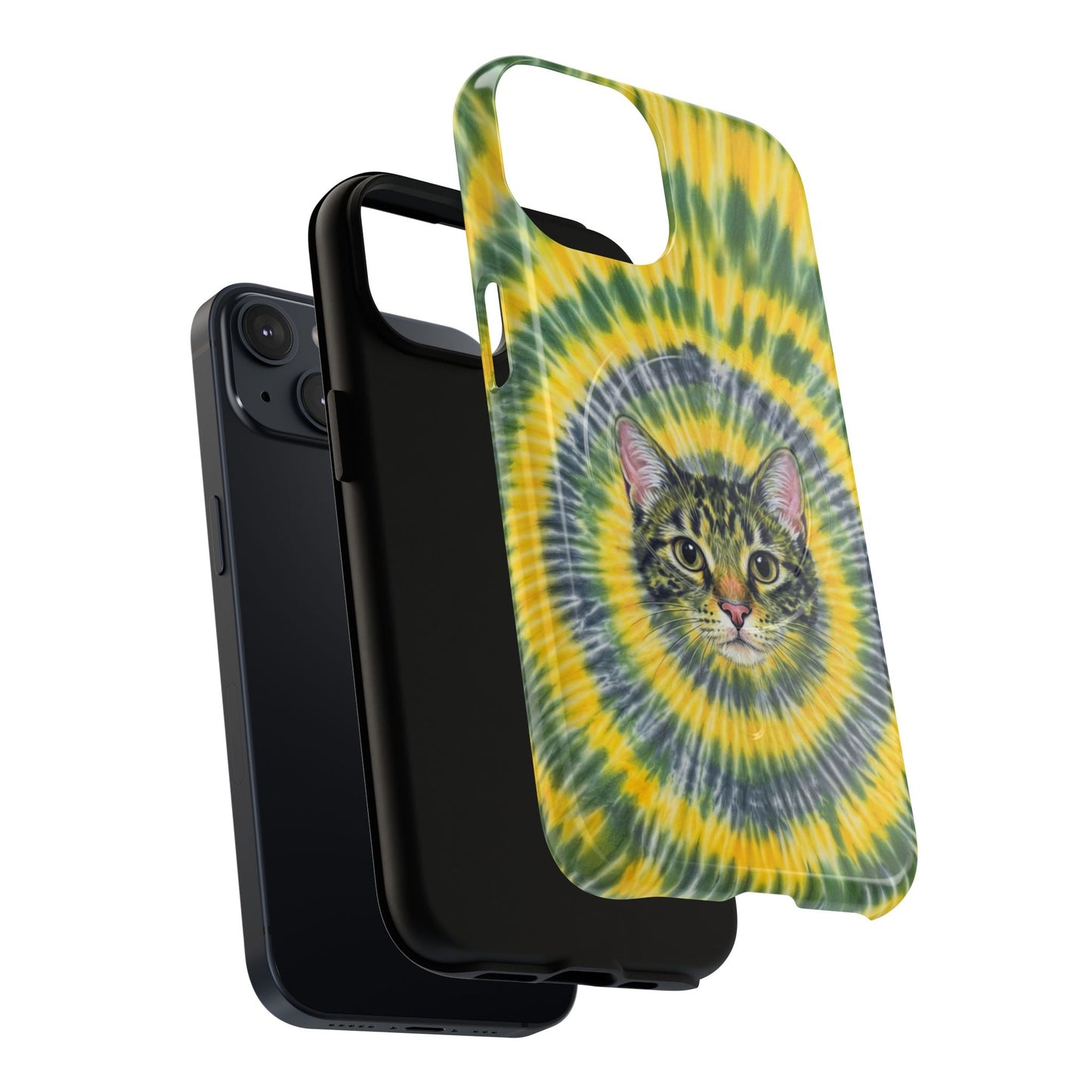 FUNNY CAT SWIRL MAGNETIC PHONE CASE - TLNT1604263