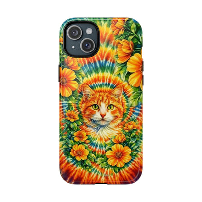 FLORAL CAT SWIRL  MAGNETIC PHONE CASE - TLHG2204264