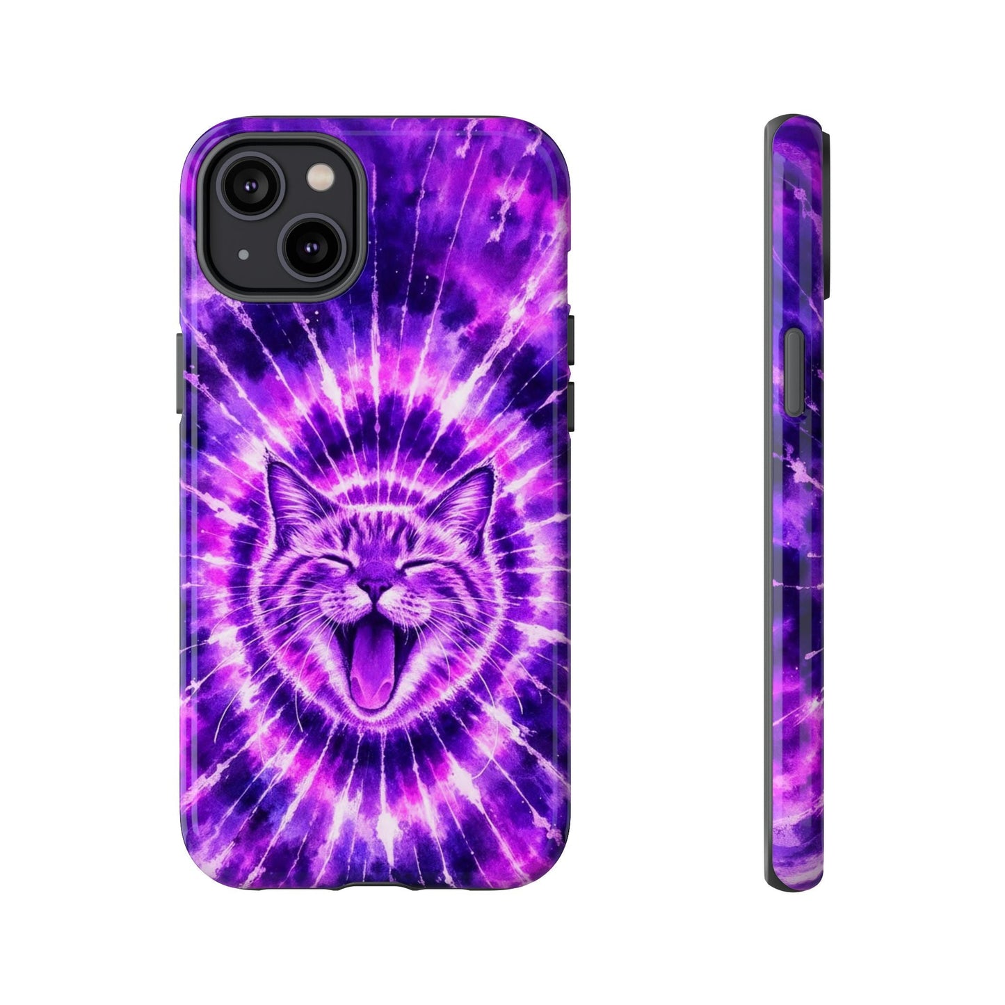 CAT PURPLE SWIRL PHONE CASE  - TLHN1504263
