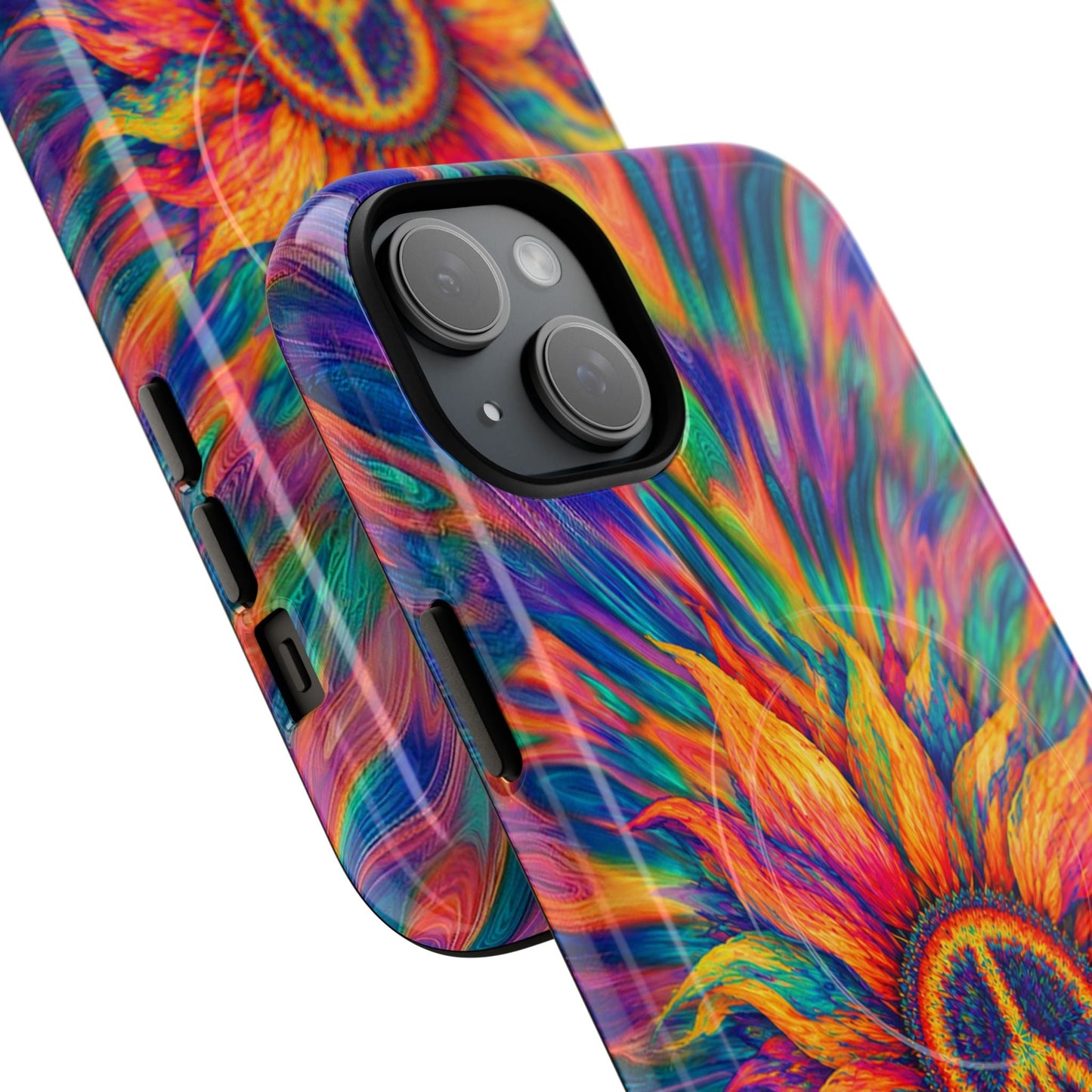 SUNFLOWER PEACE BURST MAGNETIC PHONE CASE - TLTW2906268