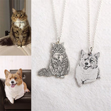 Load image into Gallery viewer, Personalized Laser Stainless Steel Pet Photo Necklace
