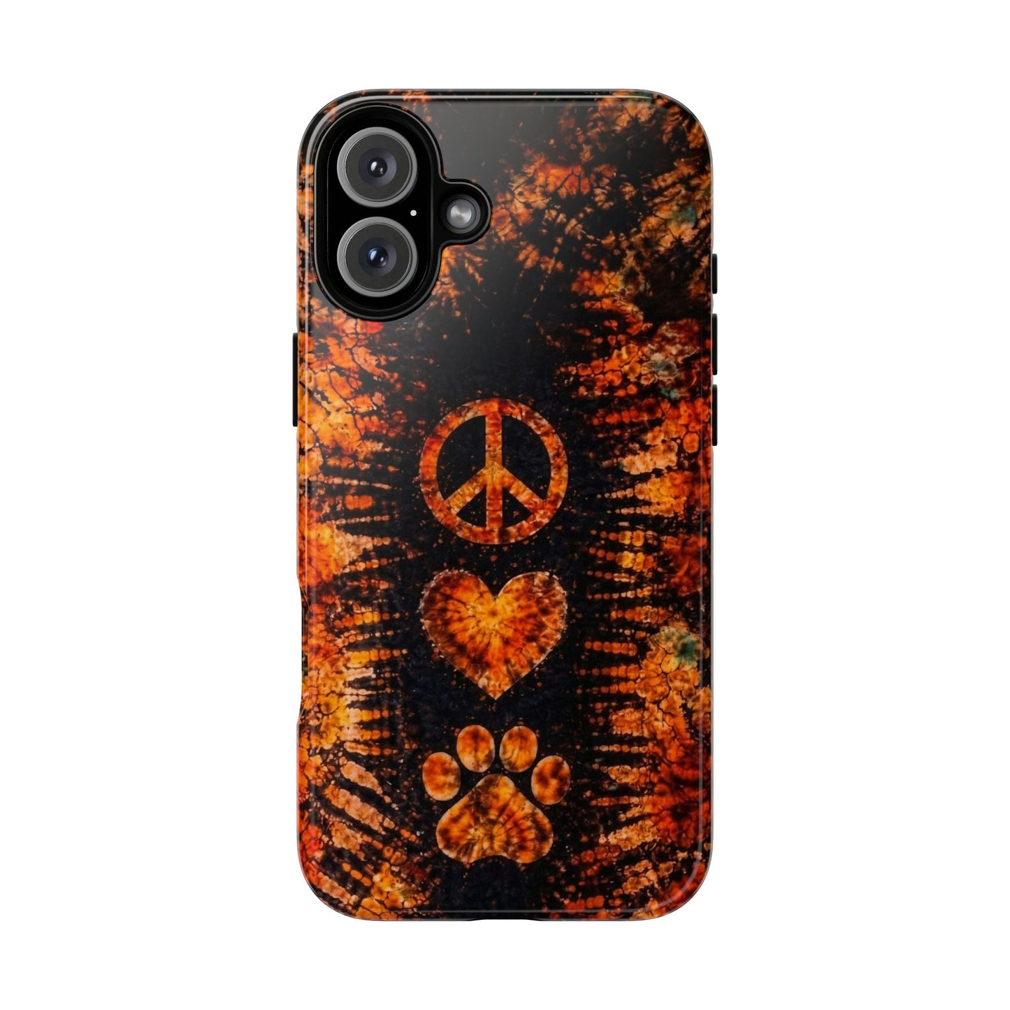 PEACE LOVE PAW PRINT VINTAGE  PHONE CASE  - TLHN2204264