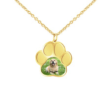 Load image into Gallery viewer, Personalized Pet Footprint Photo Necklace
