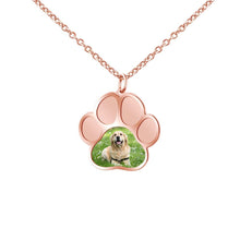 Load image into Gallery viewer, Personalized Pet Footprint Photo Necklace
