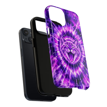 CAT PURPLE SWIRL MAGNETIC PHONE CASE  - TLHN1504263