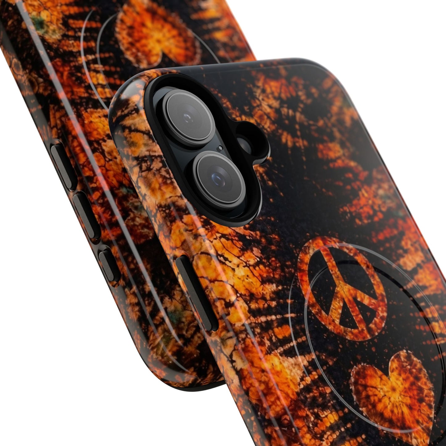 PEACE LOVE PAW PRINT VINTAGE MAGNETIC  PHONE CASE  - TLHN2204264