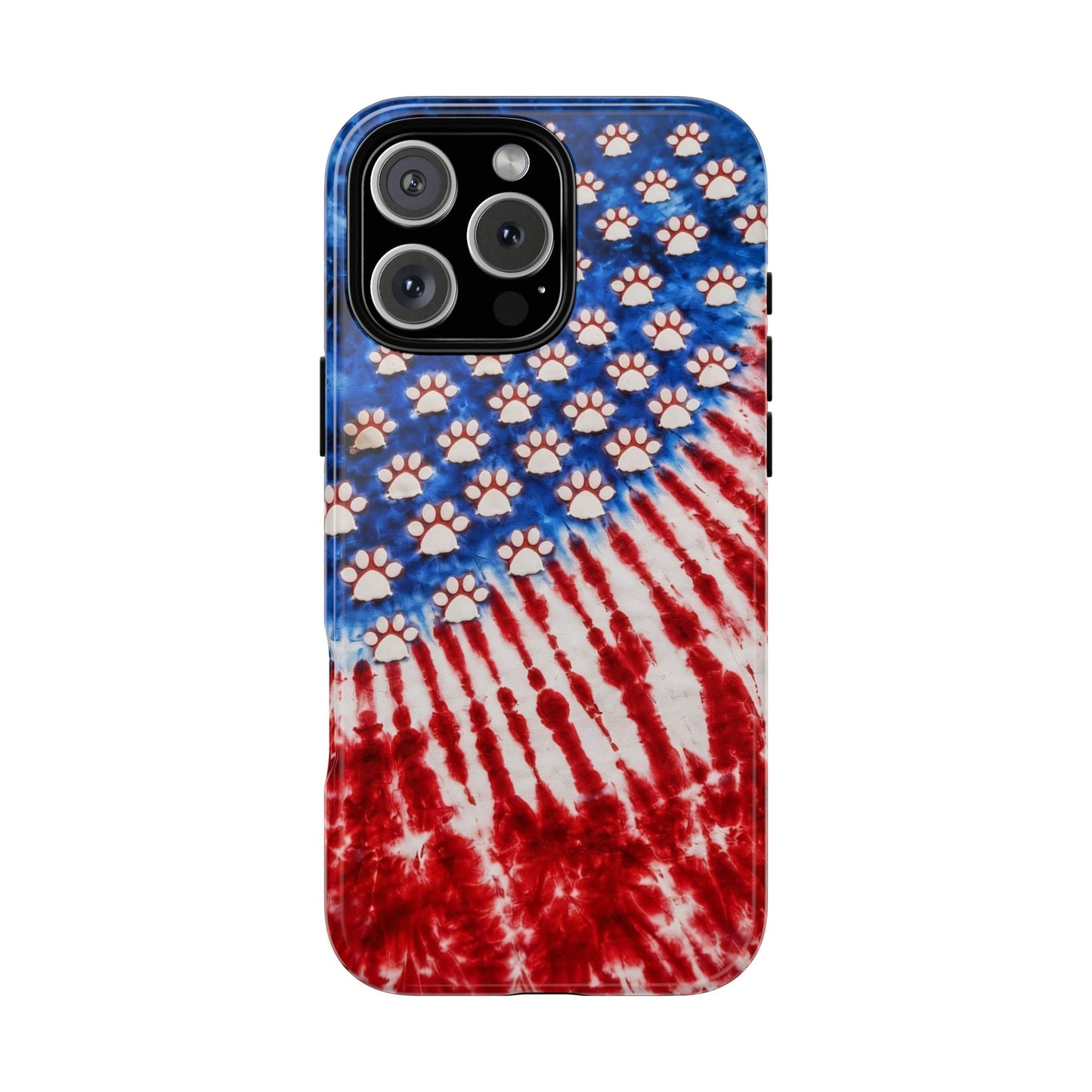 PAW PRINT RED WHITE & BLUE PHONE CASE - TLHG1704262