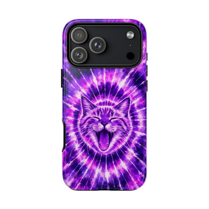 CAT PURPLE SWIRL PHONE CASE  - TLHN1504263