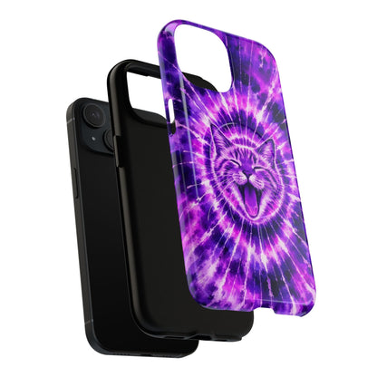 CAT PURPLE SWIRL MAGNETIC PHONE CASE  - TLHN1504263